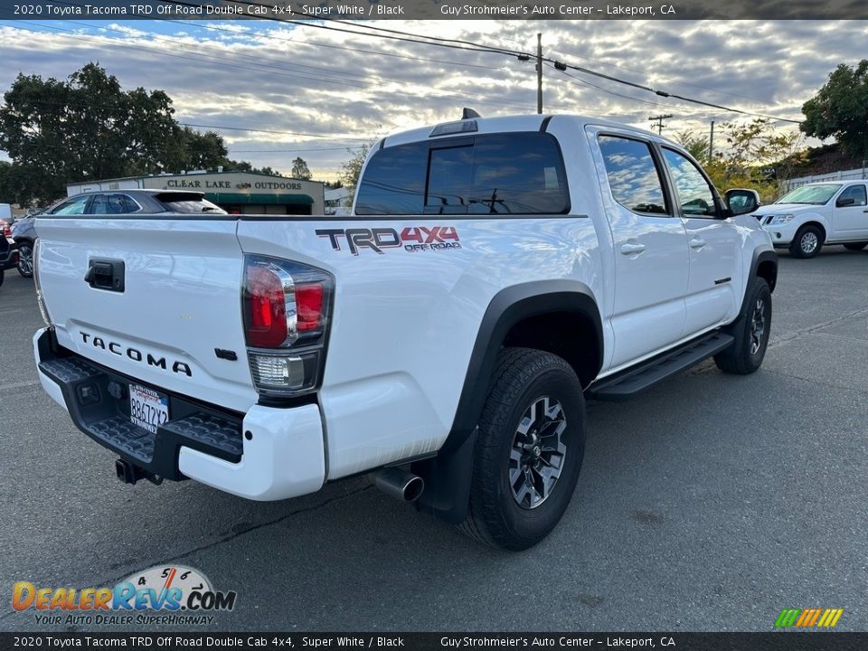 2020 Toyota Tacoma TRD Off Road Double Cab 4x4 Super White / Black Photo #6