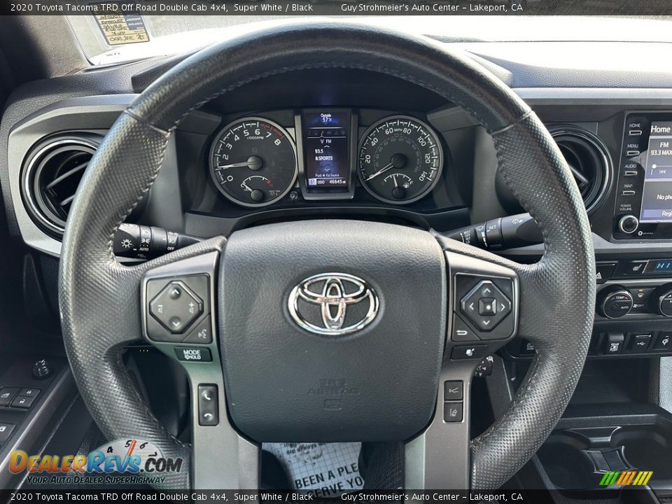2020 Toyota Tacoma TRD Off Road Double Cab 4x4 Super White / Black Photo #8