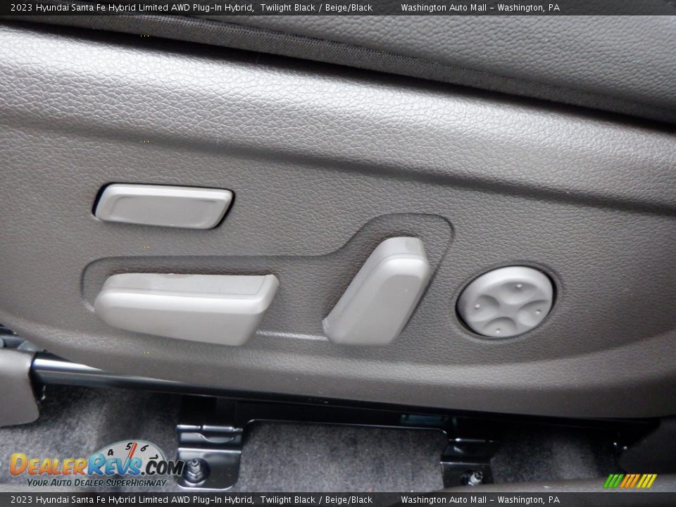 2023 Hyundai Santa Fe Hybrid Limited AWD Plug-In Hybrid Twilight Black / Beige/Black Photo #13