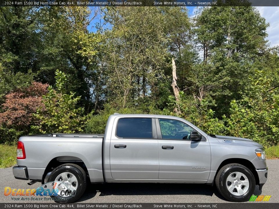 Billet Silver Metallic 2024 Ram 1500 Big Horn Crew Cab 4x4 Photo #5