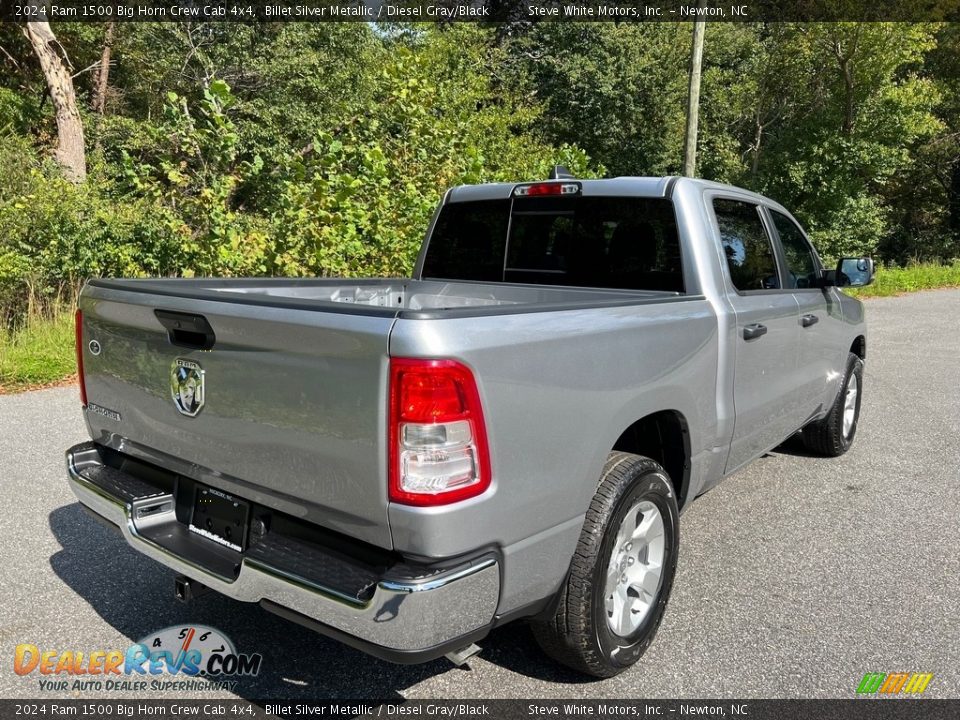 2024 Ram 1500 Big Horn Crew Cab 4x4 Billet Silver Metallic / Diesel Gray/Black Photo #6