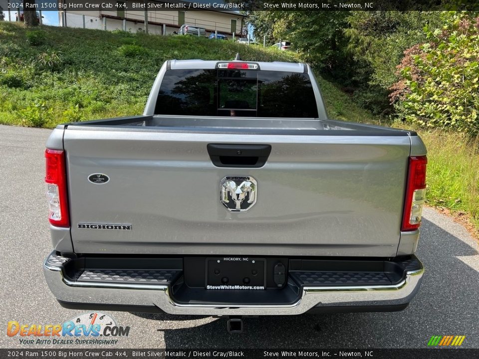 2024 Ram 1500 Big Horn Crew Cab 4x4 Billet Silver Metallic / Diesel Gray/Black Photo #7