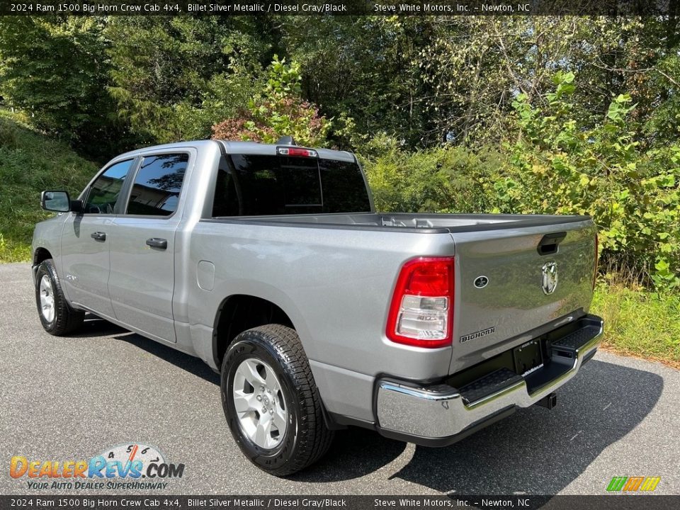 2024 Ram 1500 Big Horn Crew Cab 4x4 Billet Silver Metallic / Diesel Gray/Black Photo #9