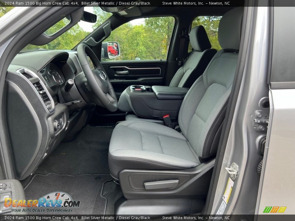 Diesel Gray/Black Interior - 2024 Ram 1500 Big Horn Crew Cab 4x4 Photo #12