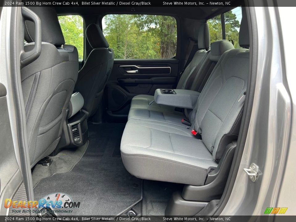 Rear Seat of 2024 Ram 1500 Big Horn Crew Cab 4x4 Photo #15