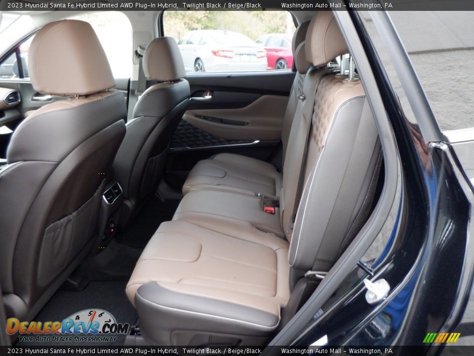 Rear Seat of 2023 Hyundai Santa Fe Hybrid Limited AWD Plug-In Hybrid Photo #25