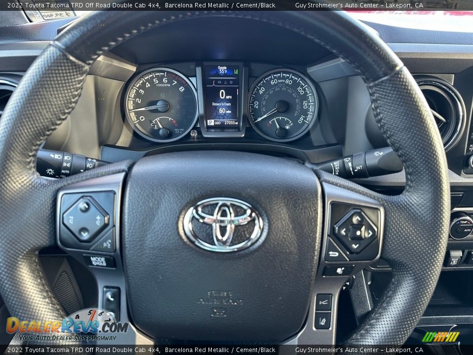 2022 Toyota Tacoma TRD Off Road Double Cab 4x4 Steering Wheel Photo #8