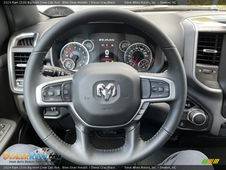 2024 Ram 1500 Big Horn Crew Cab 4x4 Steering Wheel Photo #19