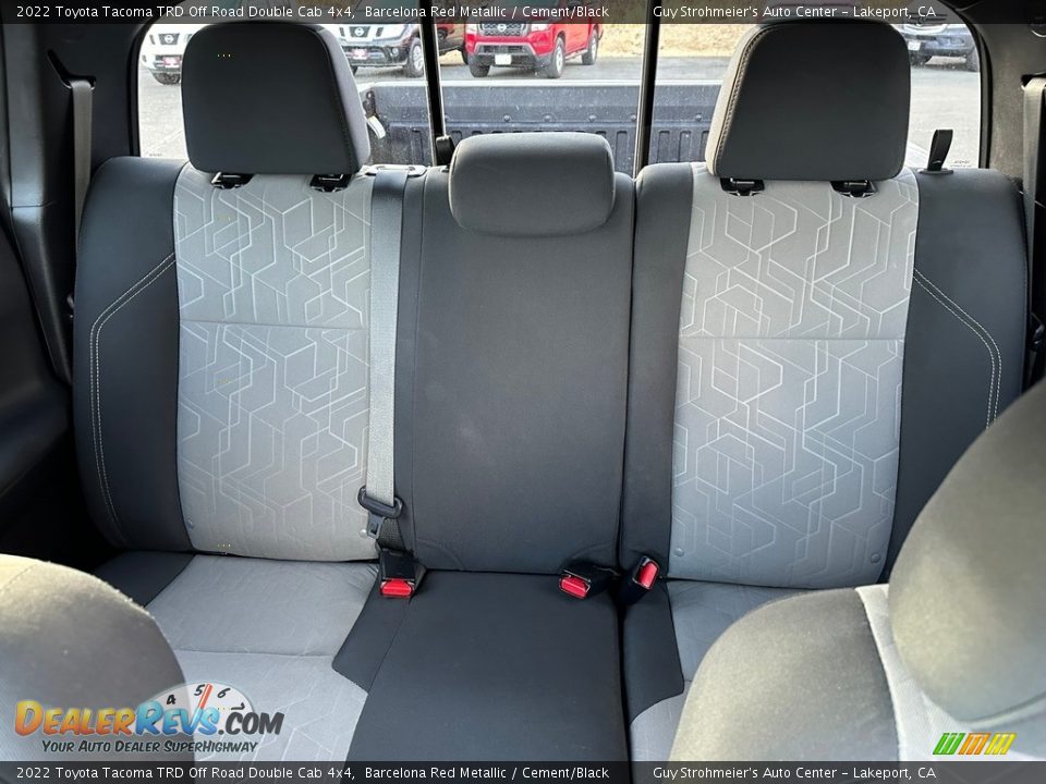 Rear Seat of 2022 Toyota Tacoma TRD Off Road Double Cab 4x4 Photo #14