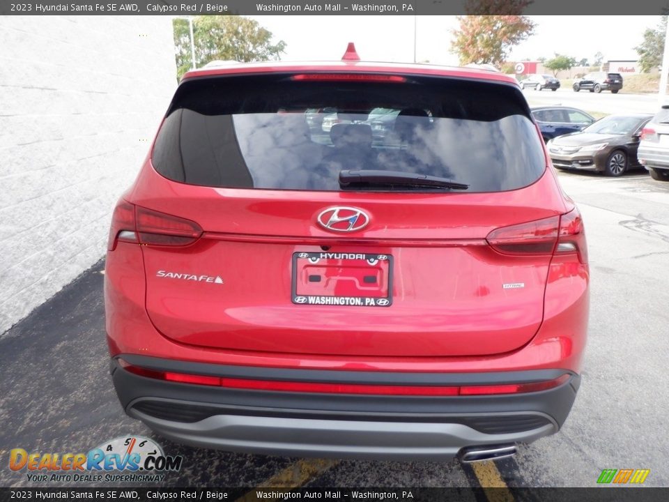 2023 Hyundai Santa Fe SE AWD Calypso Red / Beige Photo #5