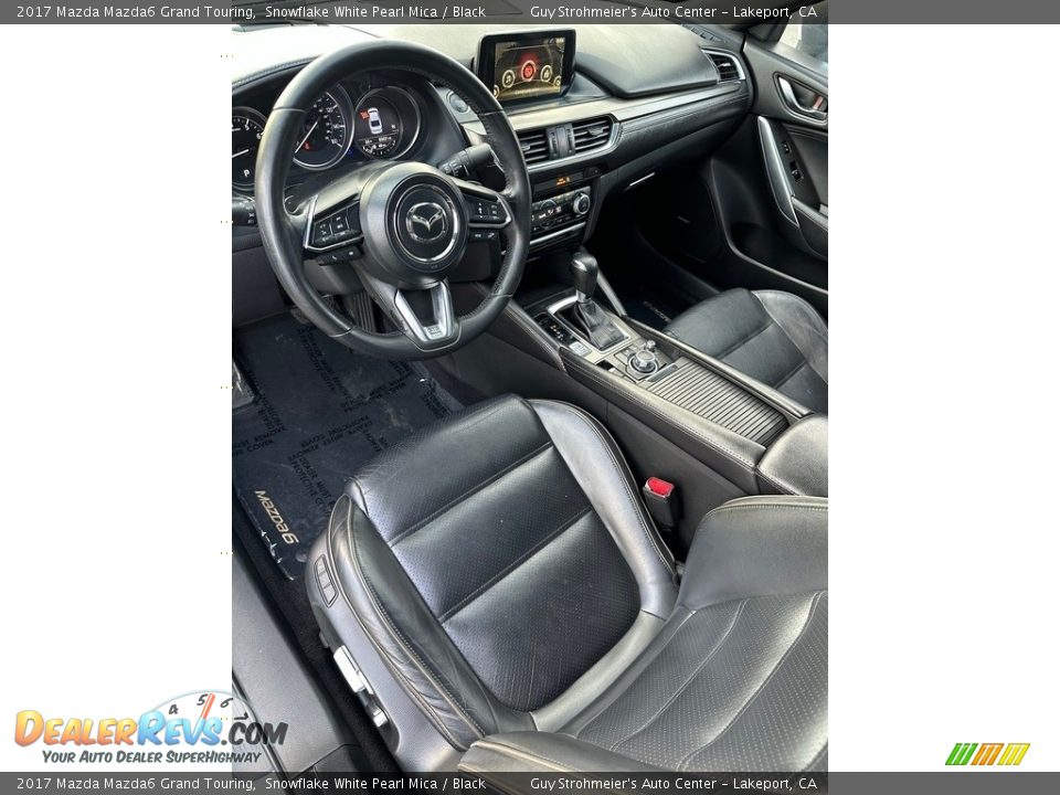 2017 Mazda Mazda6 Grand Touring Snowflake White Pearl Mica / Black Photo #13