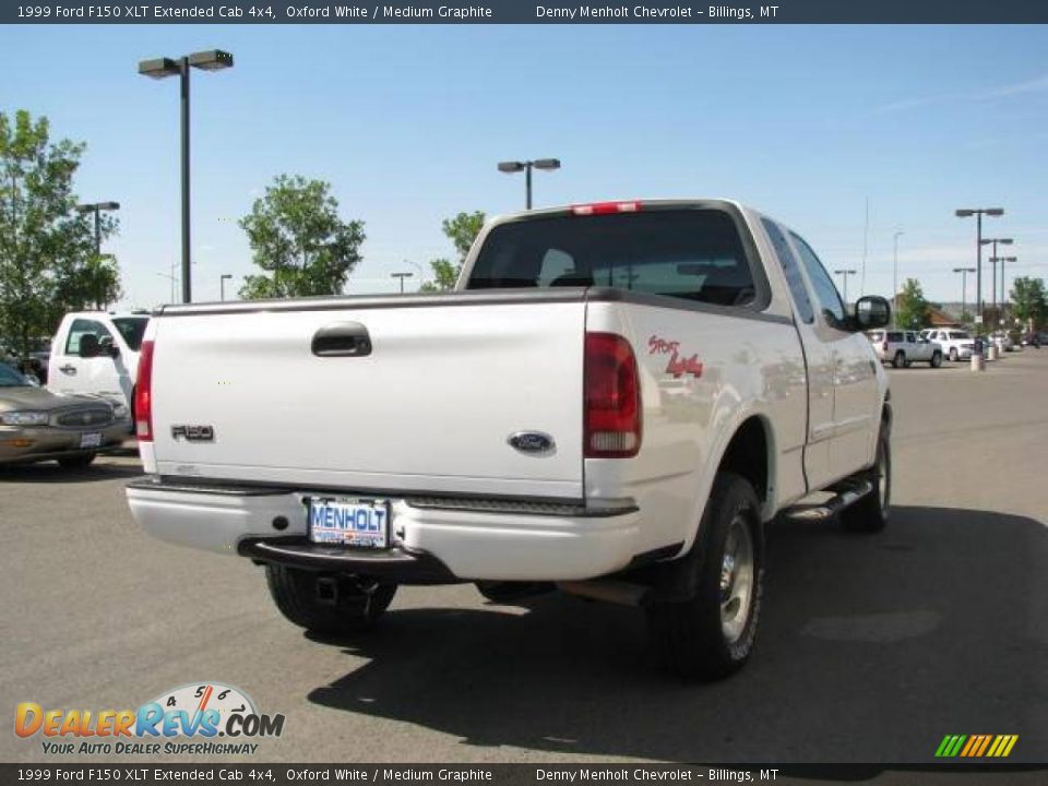 1999 Ford F150 XLT Extended Cab 4x4 Oxford White / Medium Graphite Photo #5