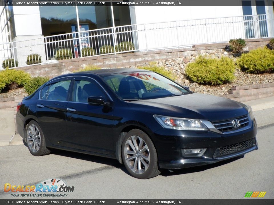 2013 Honda Accord Sport Sedan Crystal Black Pearl / Black Photo #1