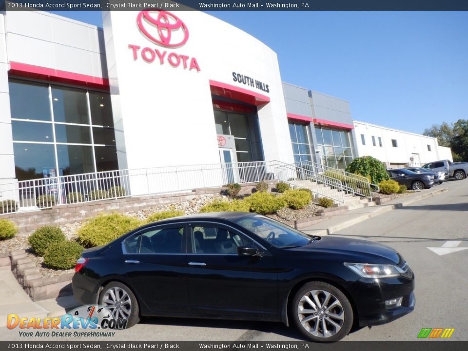 2013 Honda Accord Sport Sedan Crystal Black Pearl / Black Photo #2