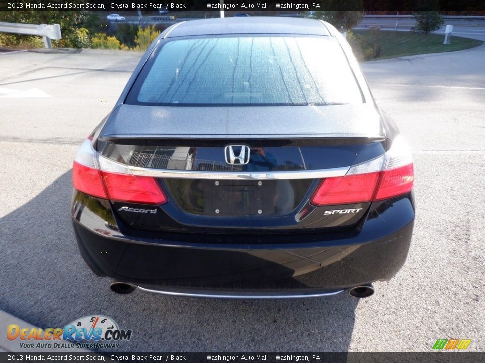 2013 Honda Accord Sport Sedan Crystal Black Pearl / Black Photo #7