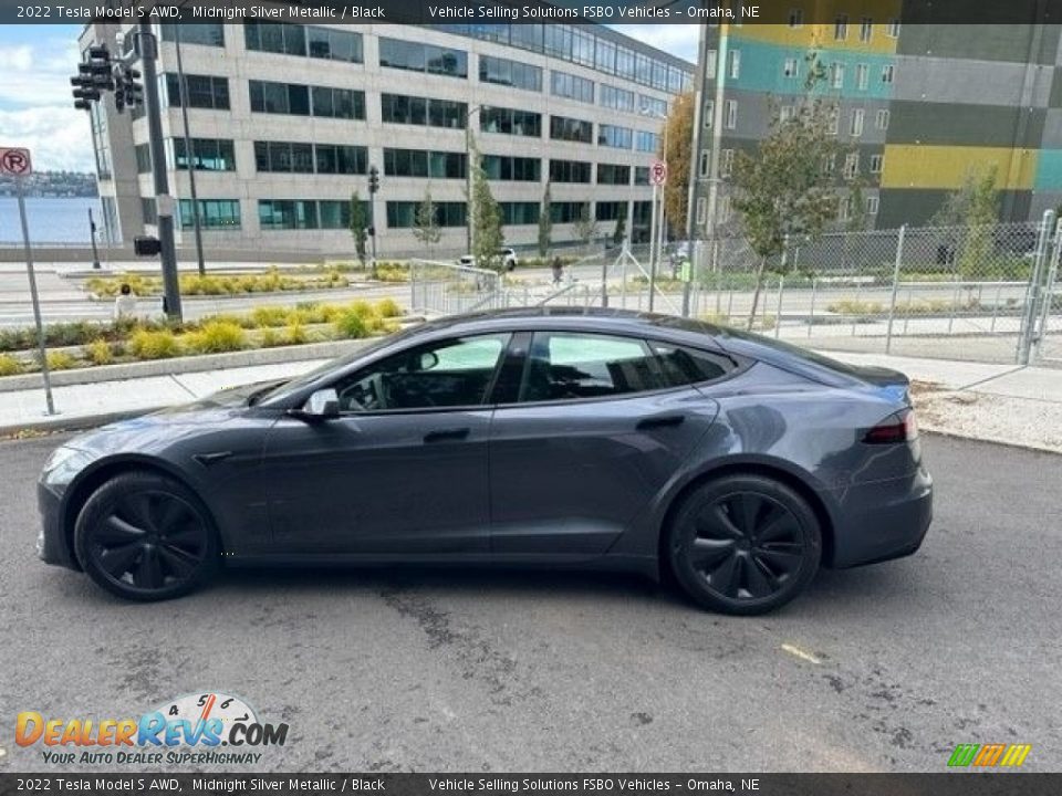 Midnight Silver Metallic 2022 Tesla Model S AWD Photo #1