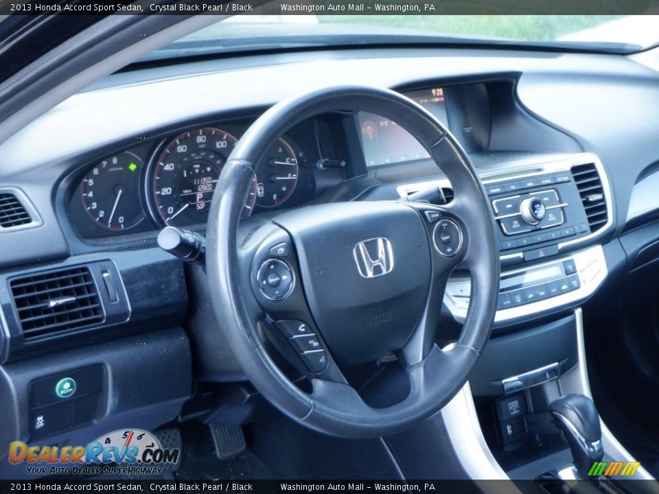 2013 Honda Accord Sport Sedan Crystal Black Pearl / Black Photo #11