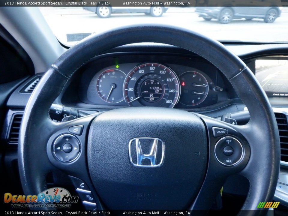 2013 Honda Accord Sport Sedan Crystal Black Pearl / Black Photo #19