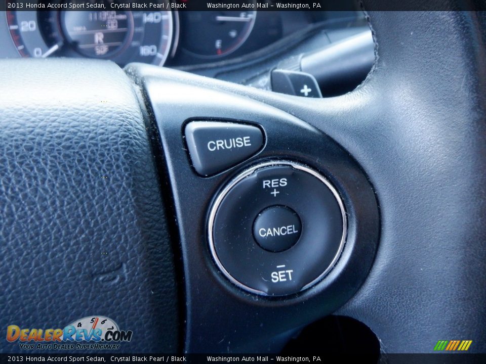 2013 Honda Accord Sport Sedan Crystal Black Pearl / Black Photo #21