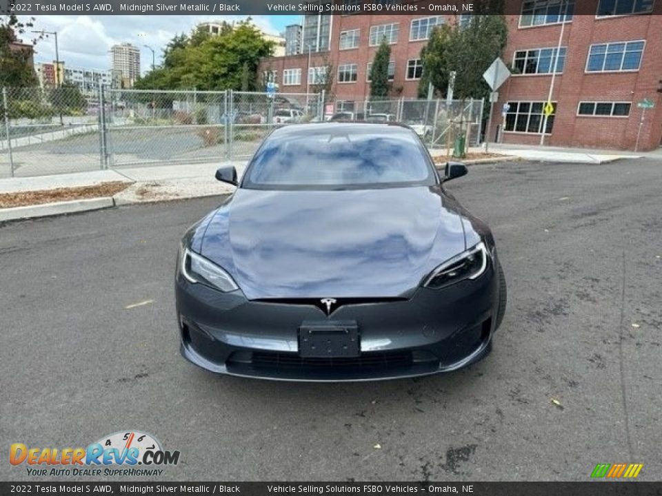 2022 Tesla Model S AWD Midnight Silver Metallic / Black Photo #14