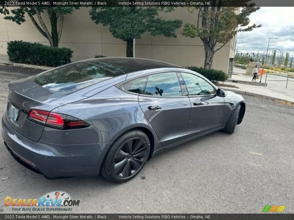 2022 Tesla Model S AWD Midnight Silver Metallic / Black Photo #15