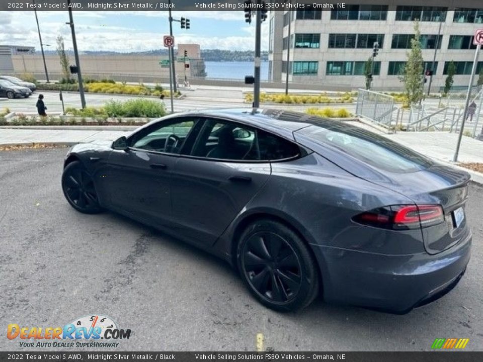 2022 Tesla Model S AWD Midnight Silver Metallic / Black Photo #16