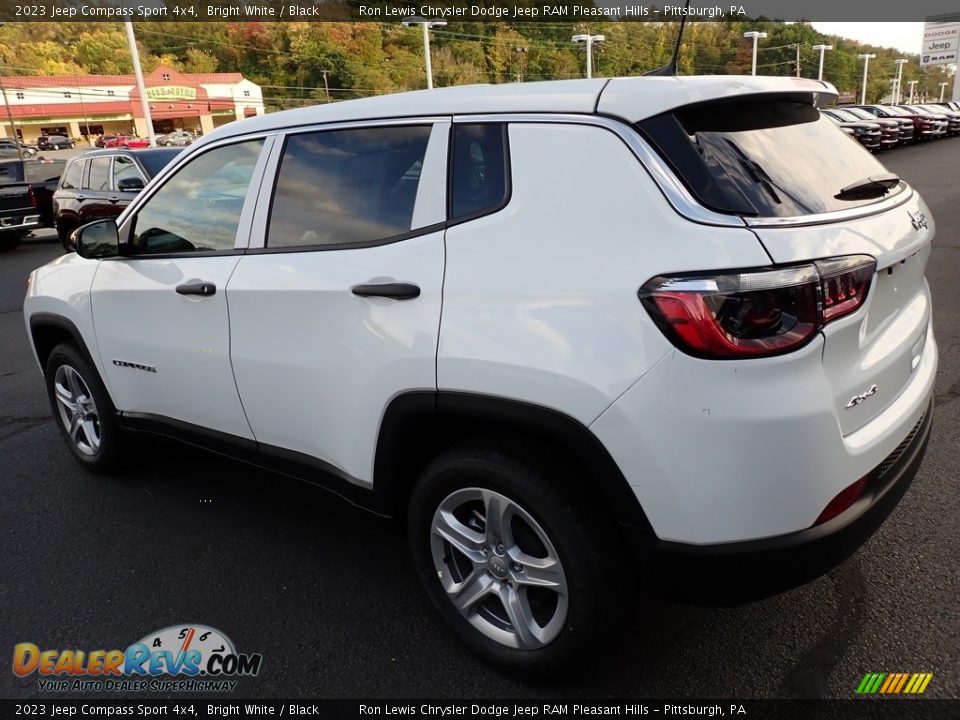 2023 Jeep Compass Sport 4x4 Bright White / Black Photo #3