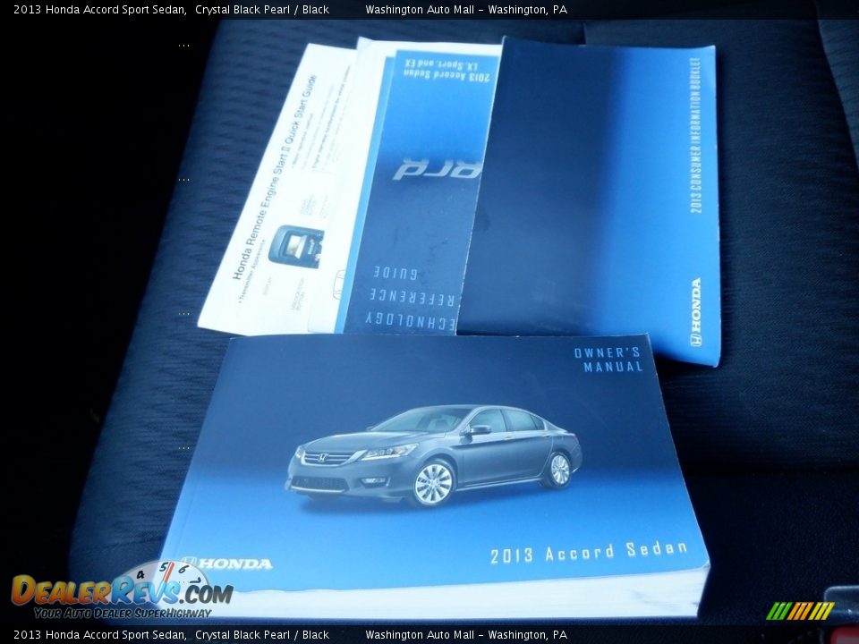 2013 Honda Accord Sport Sedan Crystal Black Pearl / Black Photo #27