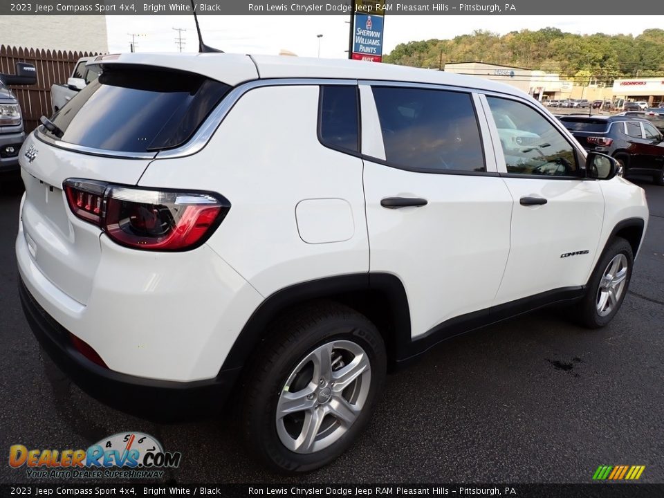 2023 Jeep Compass Sport 4x4 Bright White / Black Photo #6