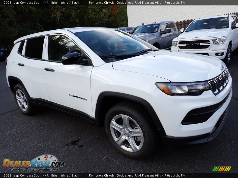 2023 Jeep Compass Sport 4x4 Bright White / Black Photo #8