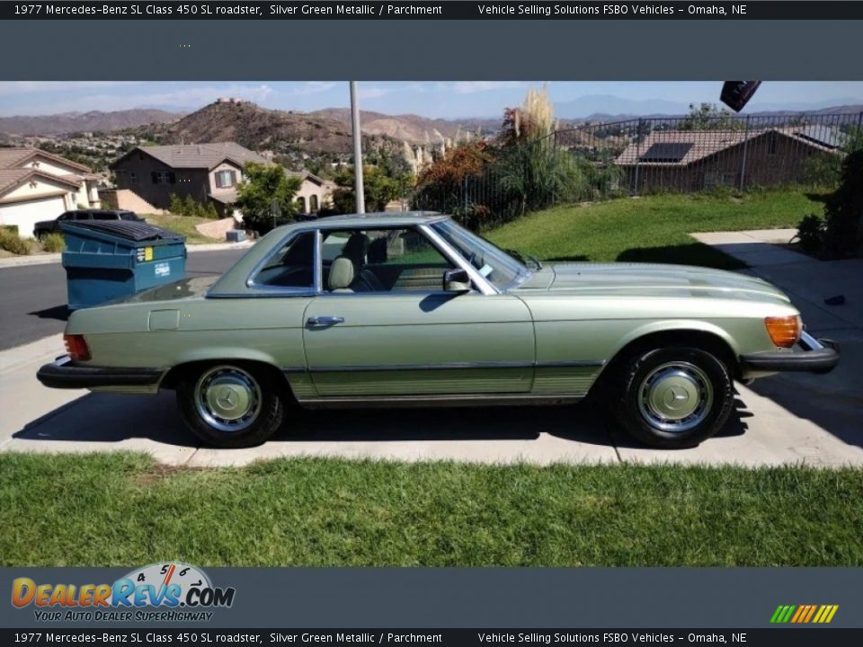 Silver Green Metallic 1977 Mercedes-Benz SL Class 450 SL roadster Photo #7