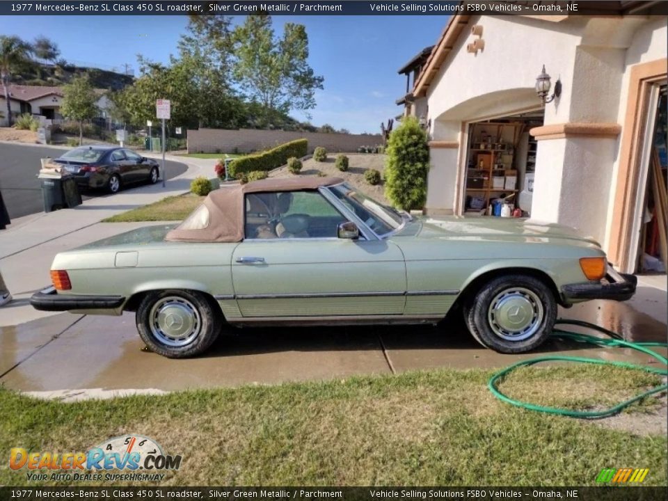 Silver Green Metallic 1977 Mercedes-Benz SL Class 450 SL roadster Photo #8