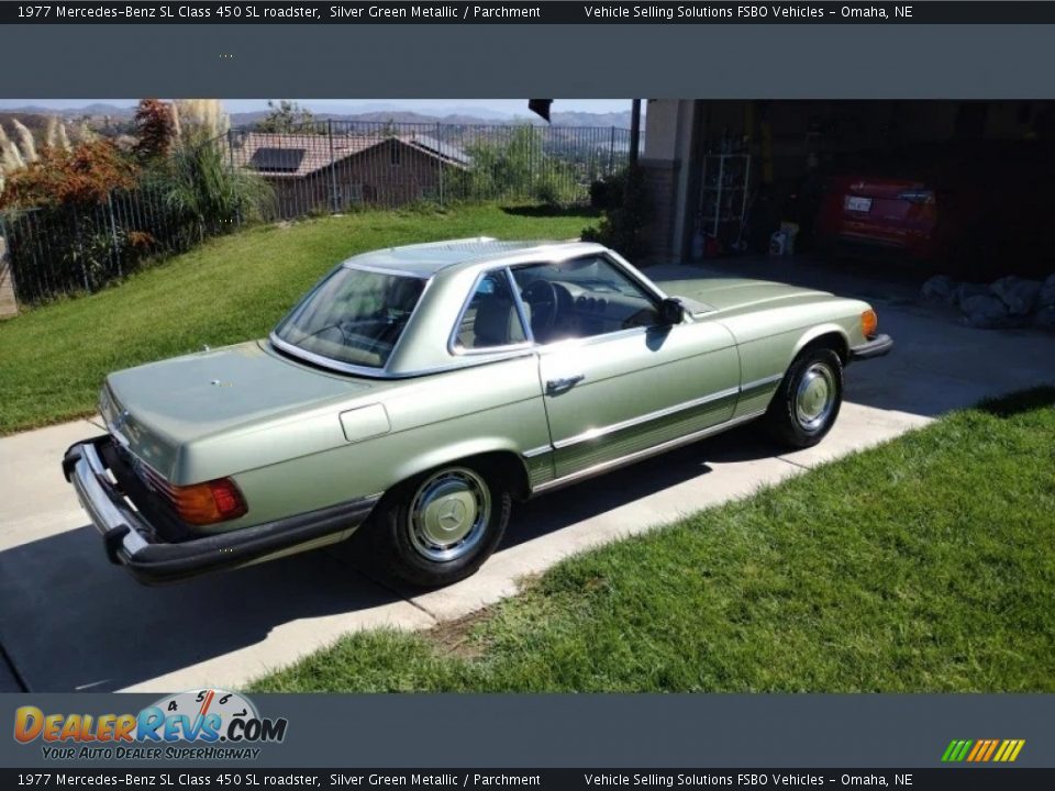 Silver Green Metallic 1977 Mercedes-Benz SL Class 450 SL roadster Photo #9