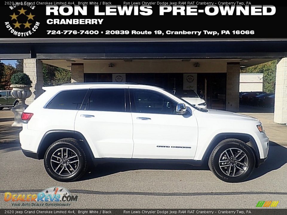 2020 Jeep Grand Cherokee Limited 4x4 Bright White / Black Photo #1