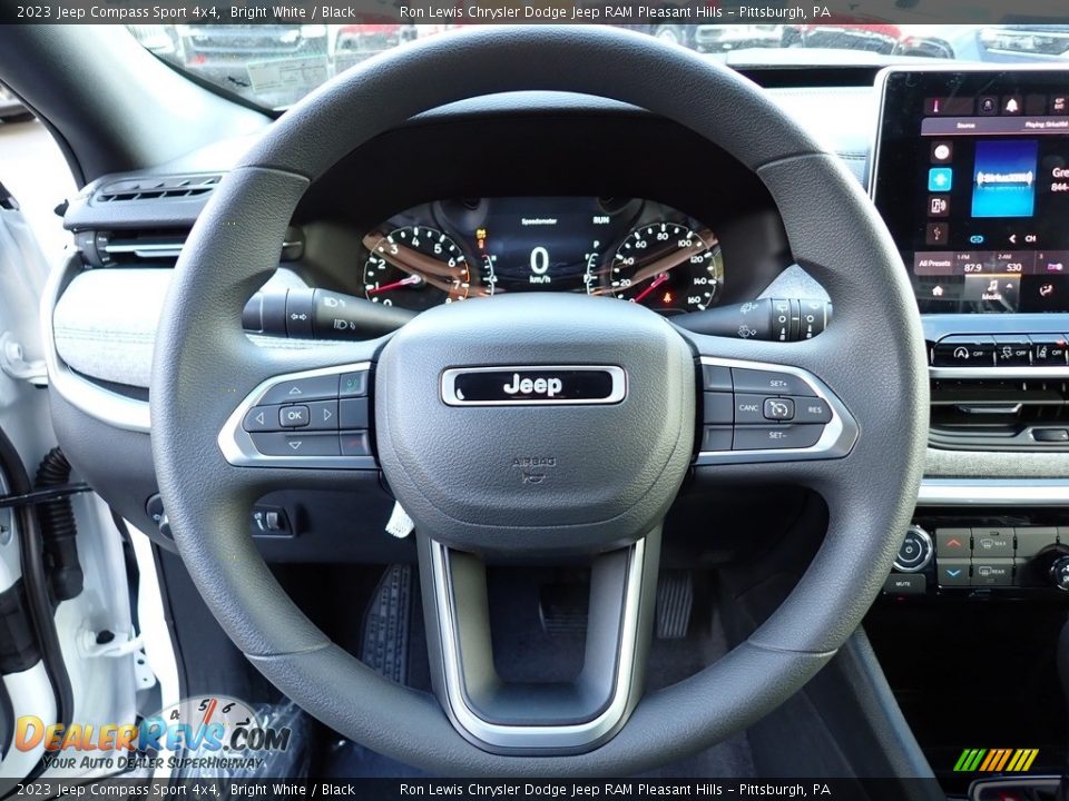 2023 Jeep Compass Sport 4x4 Bright White / Black Photo #16