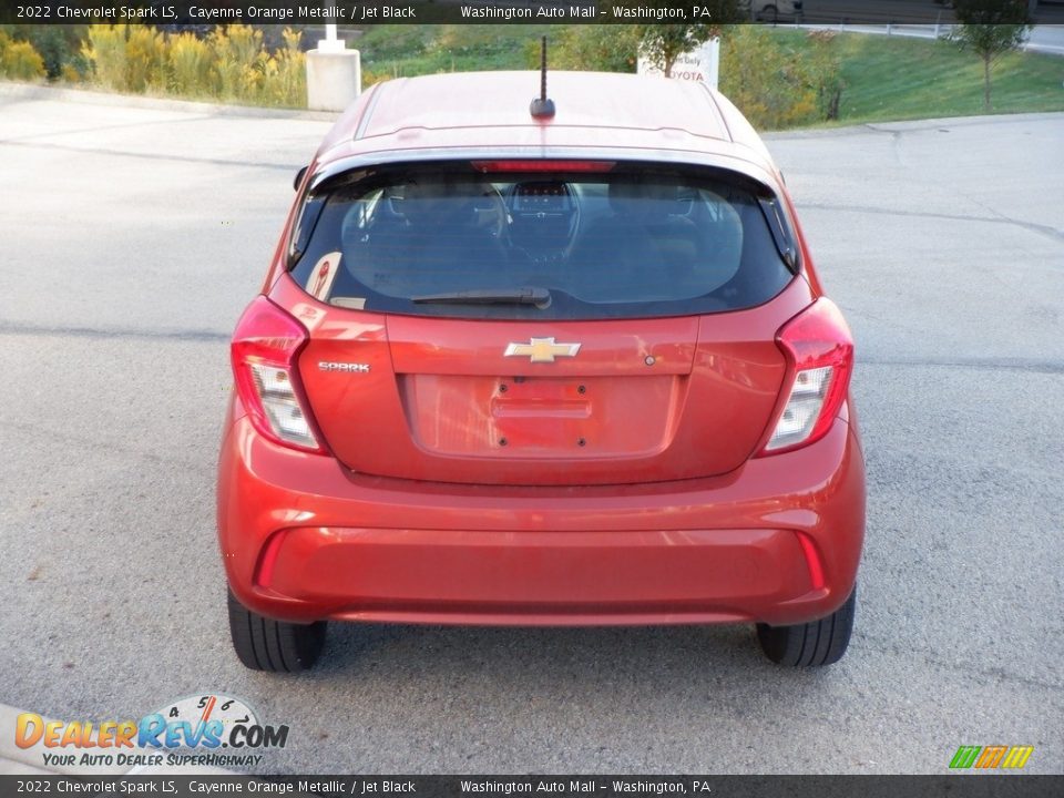 2022 Chevrolet Spark LS Cayenne Orange Metallic / Jet Black Photo #8