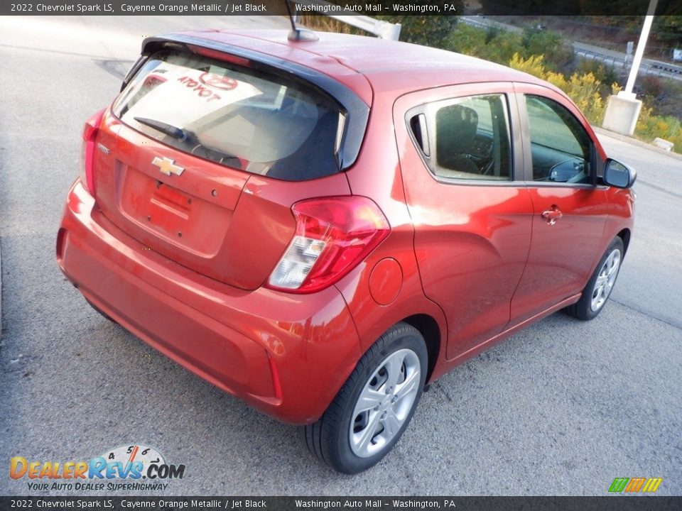 2022 Chevrolet Spark LS Cayenne Orange Metallic / Jet Black Photo #9