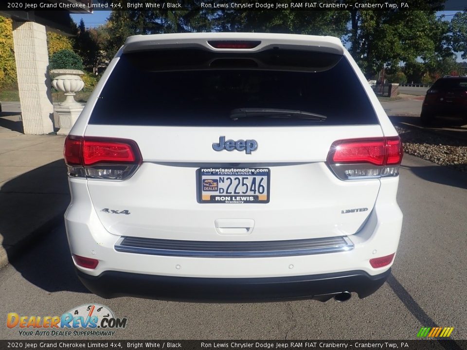 2020 Jeep Grand Cherokee Limited 4x4 Bright White / Black Photo #3