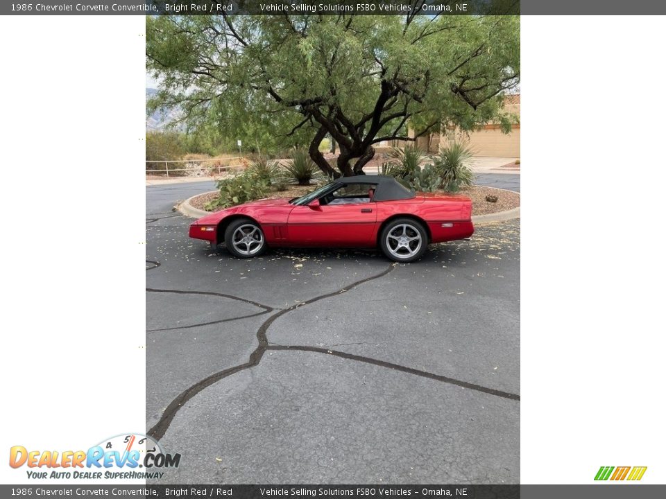 1986 Chevrolet Corvette Convertible Bright Red / Red Photo #1