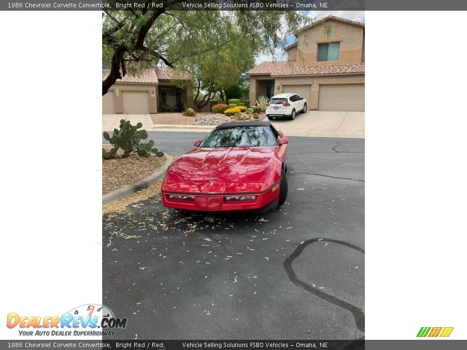 1986 Chevrolet Corvette Convertible Bright Red / Red Photo #3