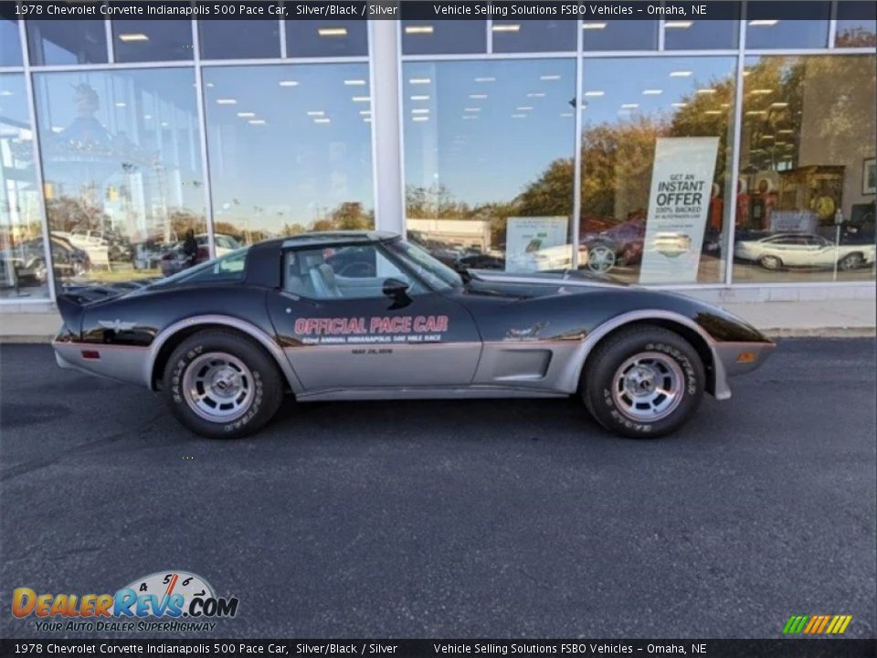 Silver/Black 1978 Chevrolet Corvette Indianapolis 500 Pace Car Photo #1