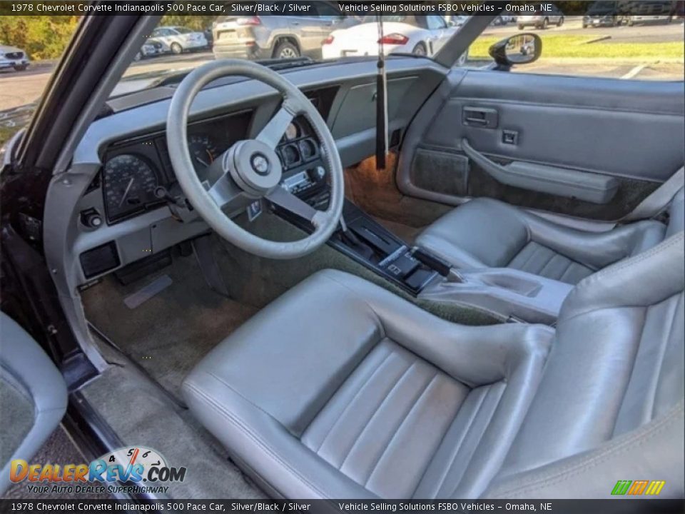 Silver Interior - 1978 Chevrolet Corvette Indianapolis 500 Pace Car Photo #7