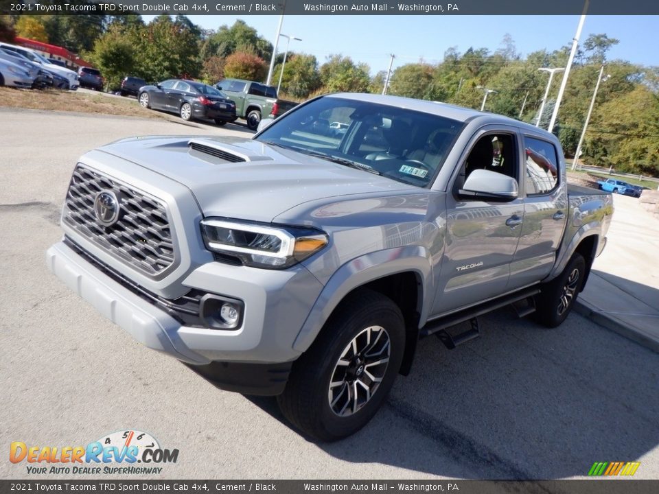 2021 Toyota Tacoma TRD Sport Double Cab 4x4 Cement / Black Photo #7