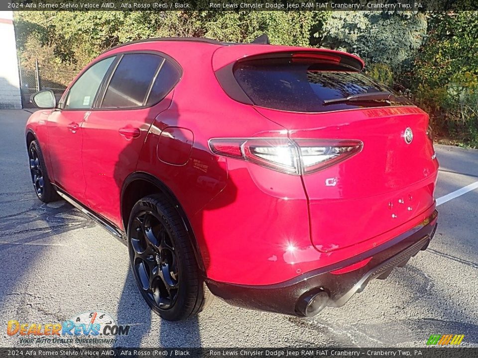 2024 Alfa Romeo Stelvio Veloce AWD Alfa Rosso (Red) / Black Photo #3