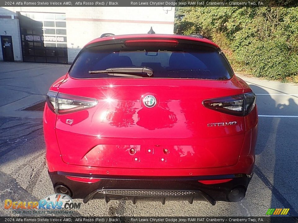 2024 Alfa Romeo Stelvio Veloce AWD Alfa Rosso (Red) / Black Photo #4