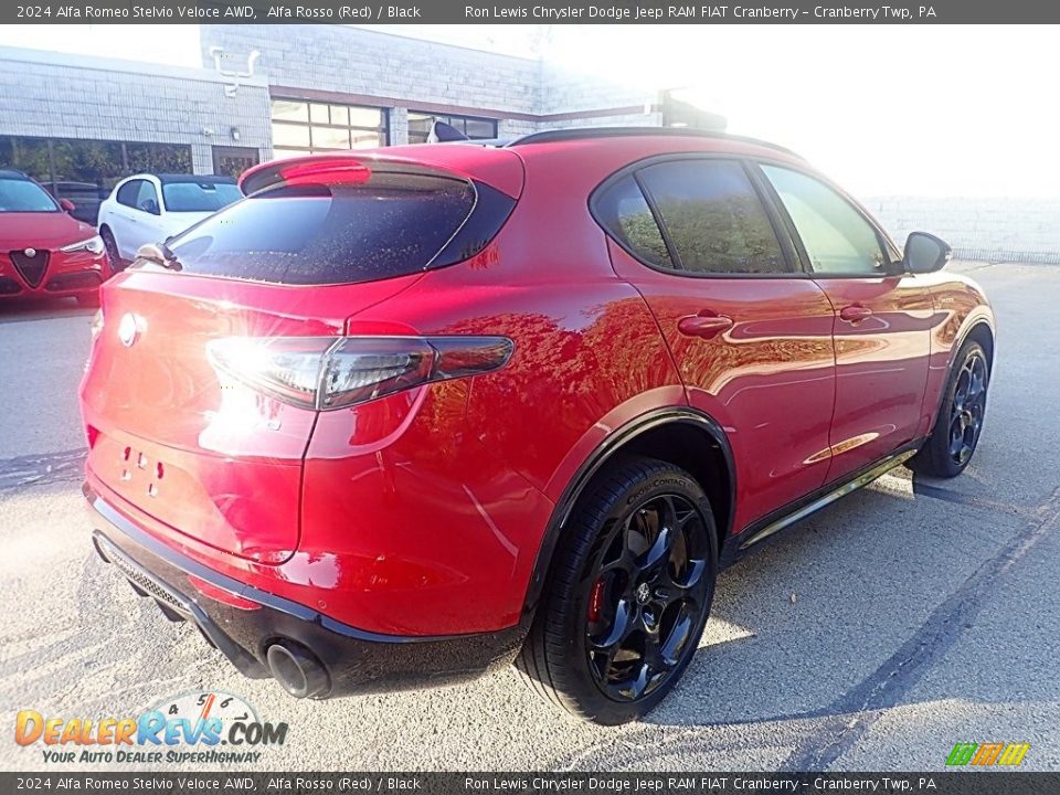 2024 Alfa Romeo Stelvio Veloce AWD Alfa Rosso (Red) / Black Photo #6