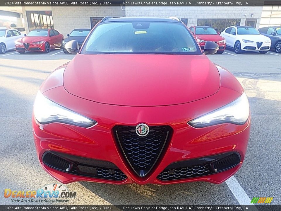 2024 Alfa Romeo Stelvio Veloce AWD Alfa Rosso (Red) / Black Photo #8