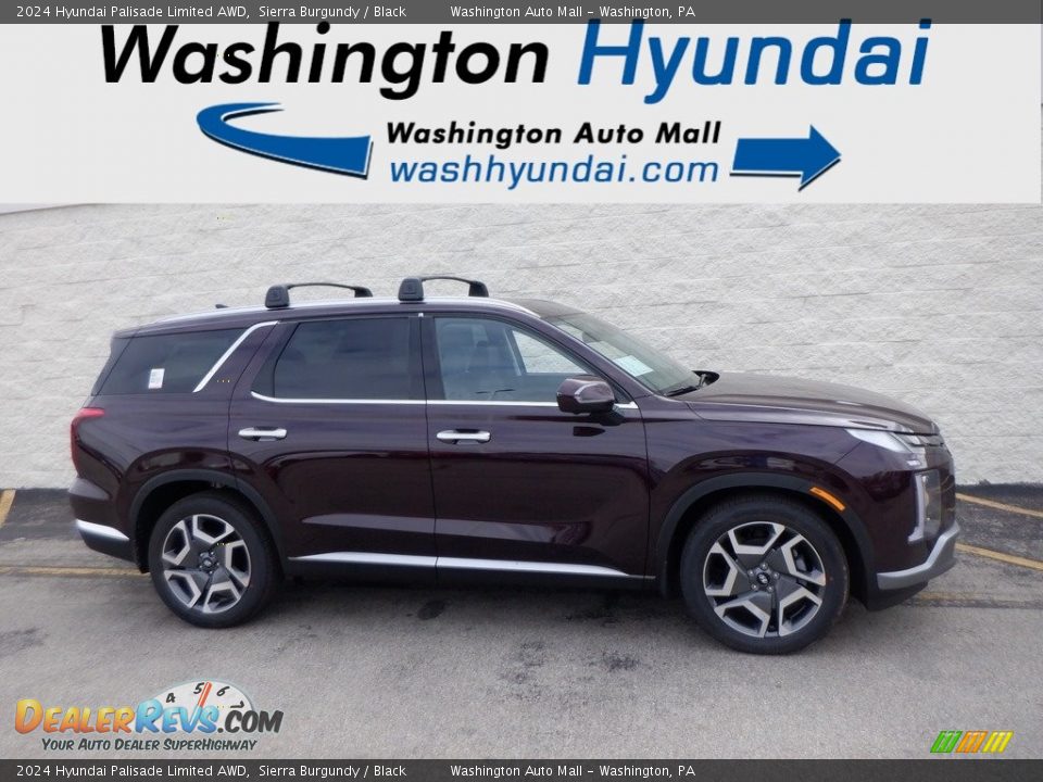 2024 Hyundai Palisade Limited AWD Sierra Burgundy / Black Photo #2