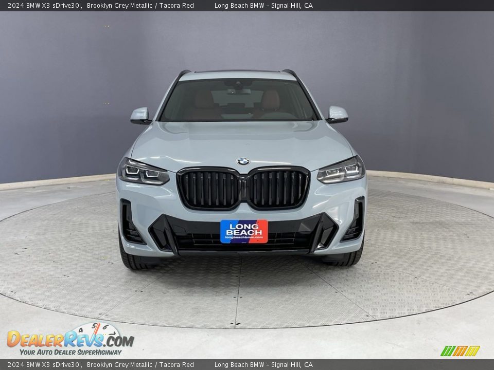 2024 BMW X3 sDrive30i Brooklyn Grey Metallic / Tacora Red Photo #2