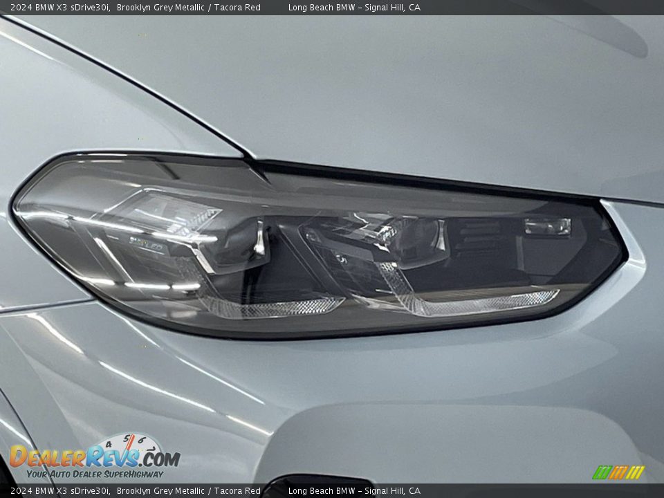 2024 BMW X3 sDrive30i Brooklyn Grey Metallic / Tacora Red Photo #4